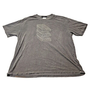 Vintage Y2K Ksubi Ekcess Super Nature Gray Graphic T-shirt Men's XL -Distressed-